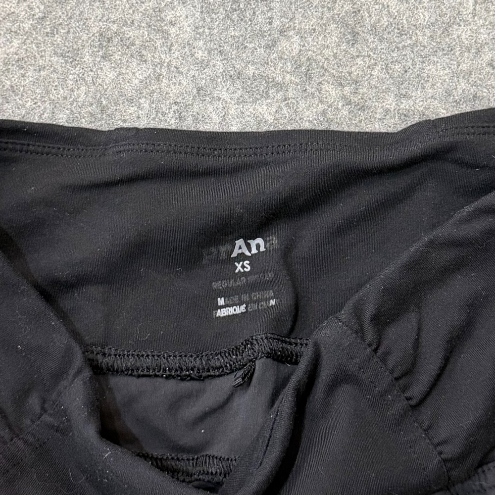 PrAna Black Summit Knit Waist High Rise Pull-On Activewear Pants Women's Size XS - Picture 4 of 7